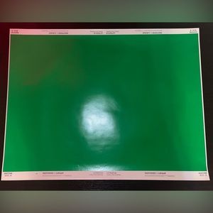 Vintage Pantone by Letraset Letrafilm Color/Tint Overlay 355-A   26x20